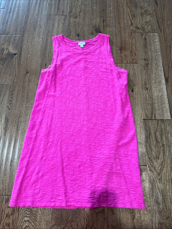 J. Crew Dresses & Skirts - J. Crew Bright Hot Pink Sleeveless Shift Dress Sz S